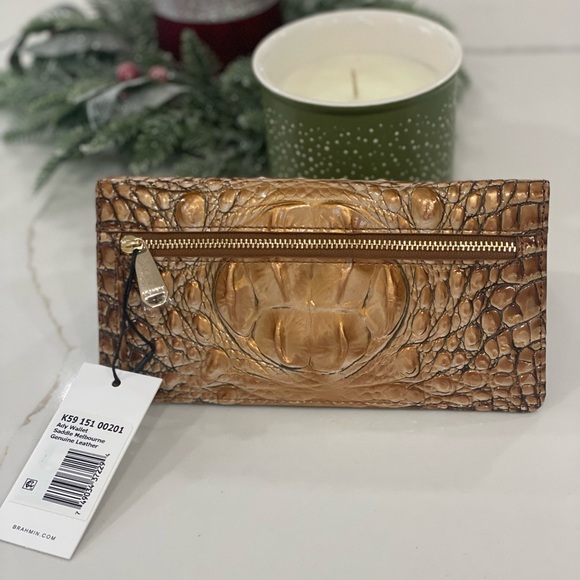 Brahmin Gold Crocodile Embossed Wallet - Picture 2 of 5